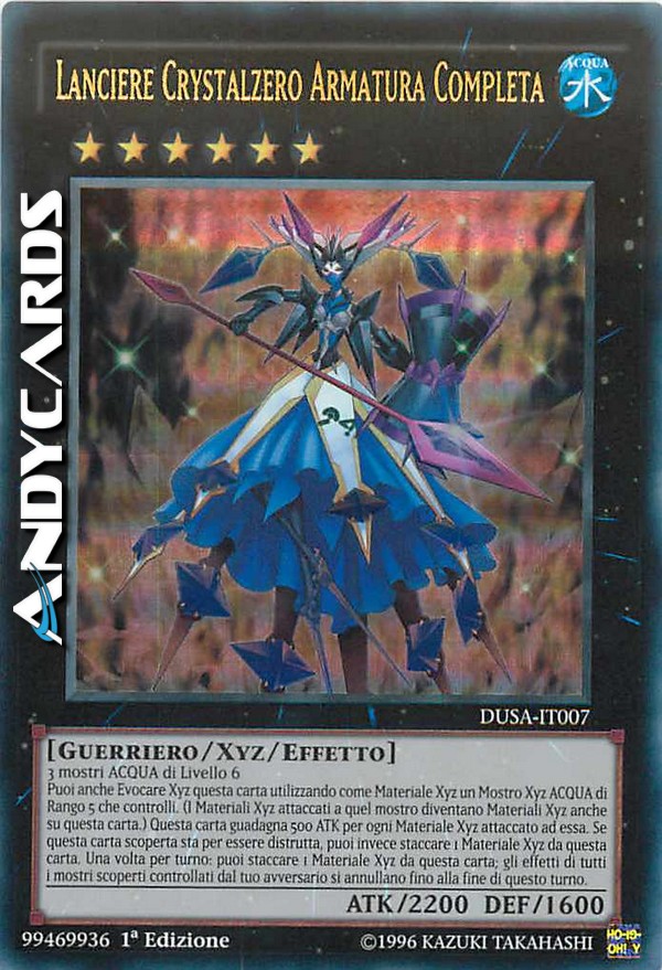 Clicca per ulteriori dettagli di - LANCIERE CRYSTALZERO ARMATURA COMPLETA - LANCIERE CRYSTALZERO ARMATURA COMPLETA