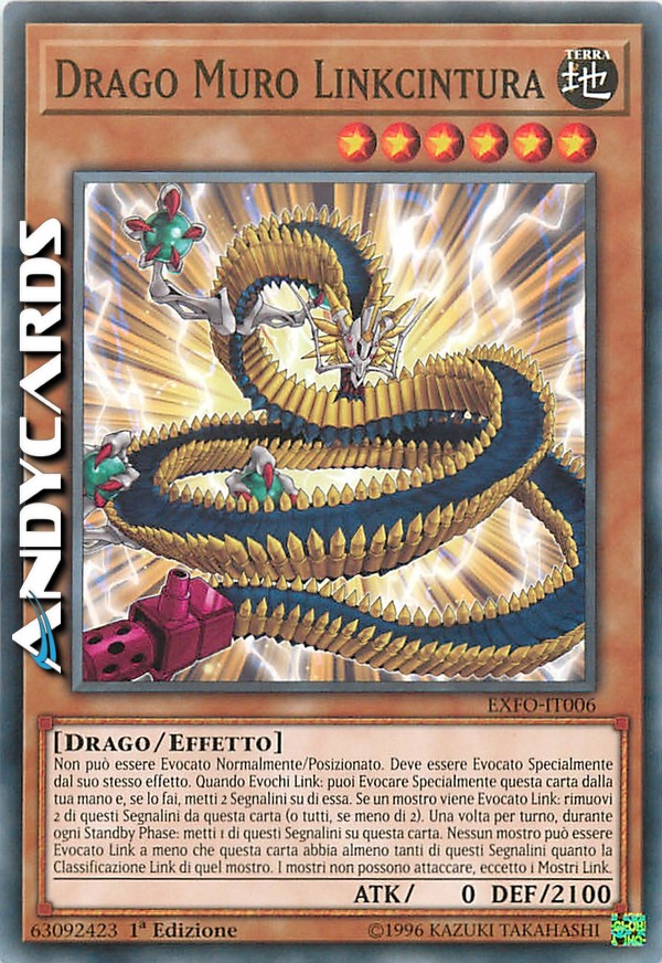 Clicca per ulteriori dettagli di - DRAGO MURO LINKCINTURA - DRAGO MURO LINKCINTURA