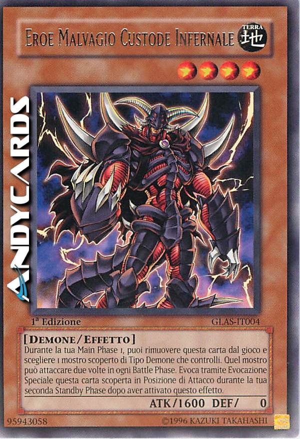 Clicca per ulteriori dettagli di - CUSTODE INFERNALE EROE MALVAGIO - CUSTODE INFERNALE EROE MALVAGIO