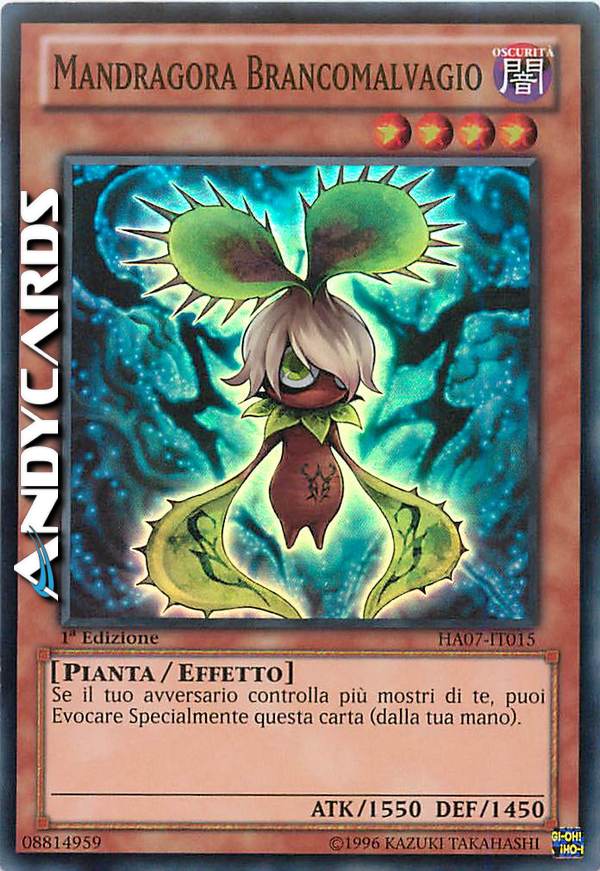 Clicca per ulteriori dettagli di - MANDRAGORA BRANCOMALVAGIO - MANDRAGORA BRANCOMALVAGIO