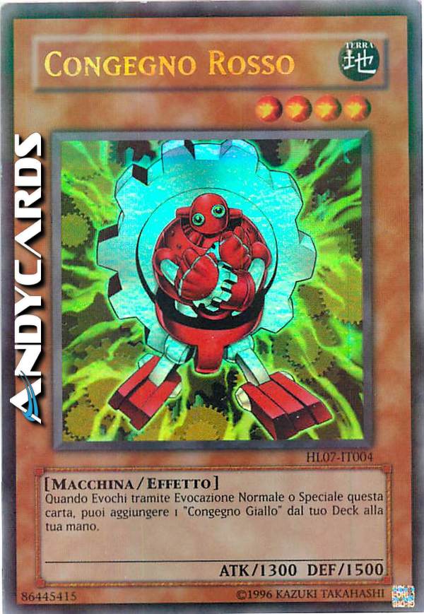 Clicca per ulteriori dettagli di - CONGEGNO ROSSO - CONGEGNO ROSSO