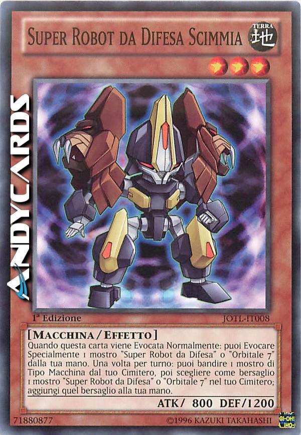 Clicca per ulteriori dettagli di - SUPER ROBOT DA DIFESA SCIMMIA - SUPER ROBOT DA DIFESA SCIMMIA
