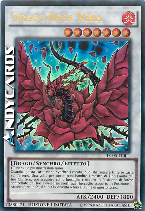Clicca per ulteriori dettagli di - DRAGO ROSA NERA - DRAGO ROSA NERA