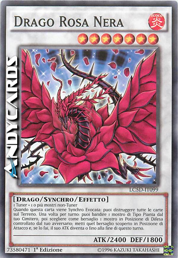 Clicca per ulteriori dettagli di - DRAGO ROSA NERA - DRAGO ROSA NERA