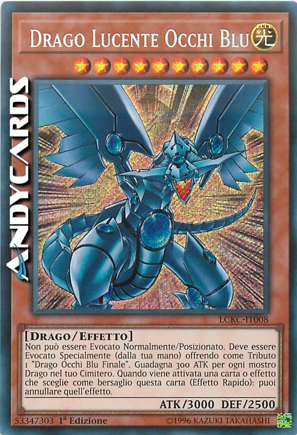 Clicca per ulteriori dettagli di - DRAGO LUCENTE OCCHI BLU - DRAGO LUCENTE OCCHI BLU