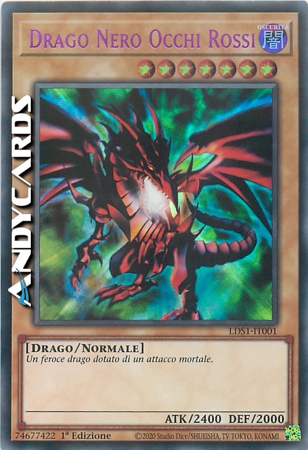Clicca per ulteriori dettagli di - DRAGO NERO OCCHI ROSSI - DRAGO NERO OCCHI ROSSI