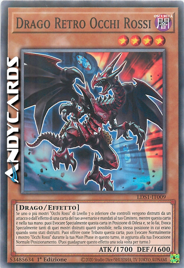 Clicca per ulteriori dettagli di - DRAGO RETRO OCCHI ROSSI - DRAGO RETRO OCCHI ROSSI