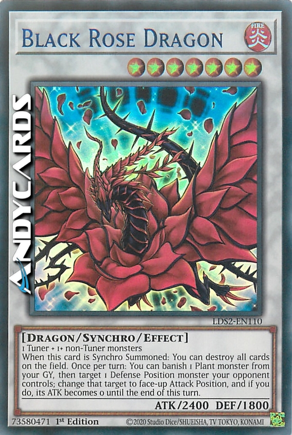 LC05-IT004 Drago Rosa Nera Ultra Rara Edizione Limitata (IT) -NEAR MINT - Foto 7