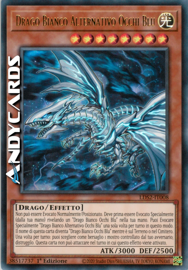Clicca per ulteriori dettagli di - DRAGO BIANCO ALTERNATIVO OCCHI BLU - DRAGO BIANCO ALTERNATIVO OCCHI BLU