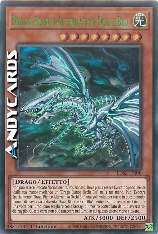 Clicca per ulteriori dettagli di - DRAGO BIANCO ALTERNATIVO OCCHI BLU - DRAGO BIANCO ALTERNATIVO OCCHI BLU