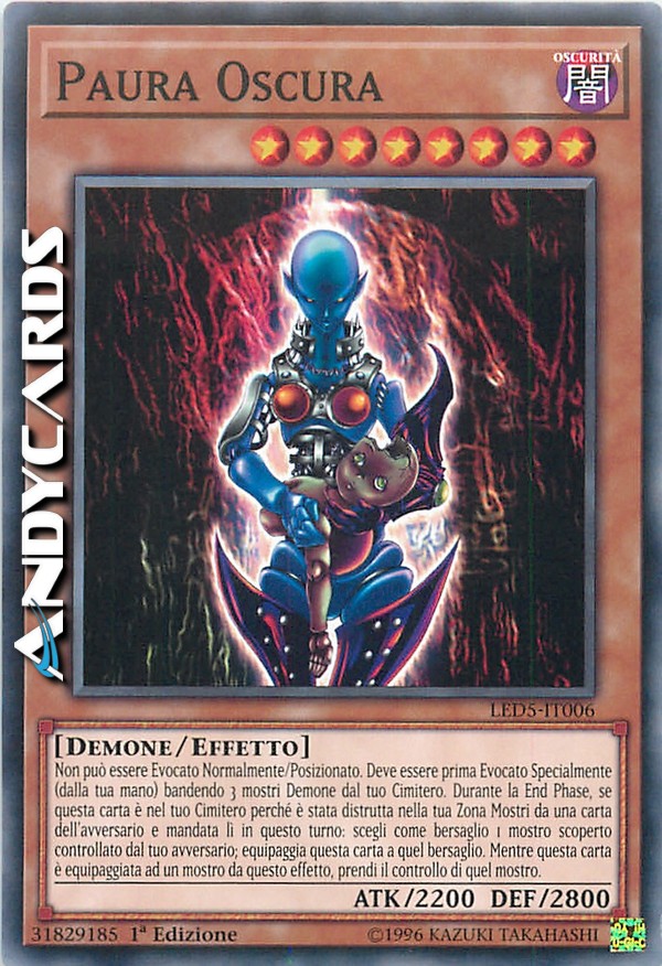 Clicca per ulteriori dettagli di - PAURA OSCURA - PAURA OSCURA