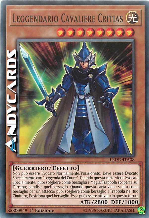 Clicca per ulteriori dettagli di - LEGGENDARIO CAVALIERE CRITIAS - LEGGENDARIO CAVALIERE CRITIAS