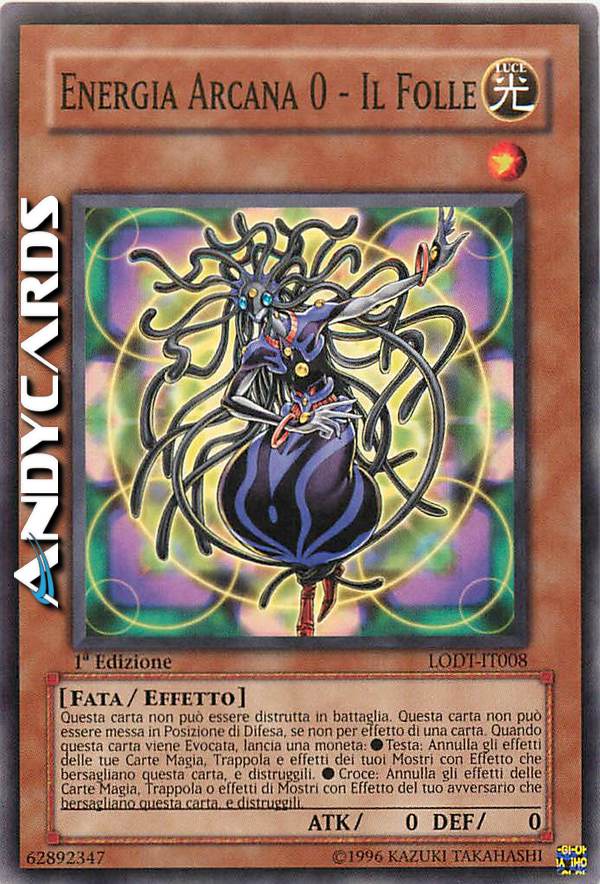 Clicca per ulteriori dettagli di - ENERGIA ARCANA 0 - IL FOLLE - ENERGIA ARCANA 0 - IL FOLLE