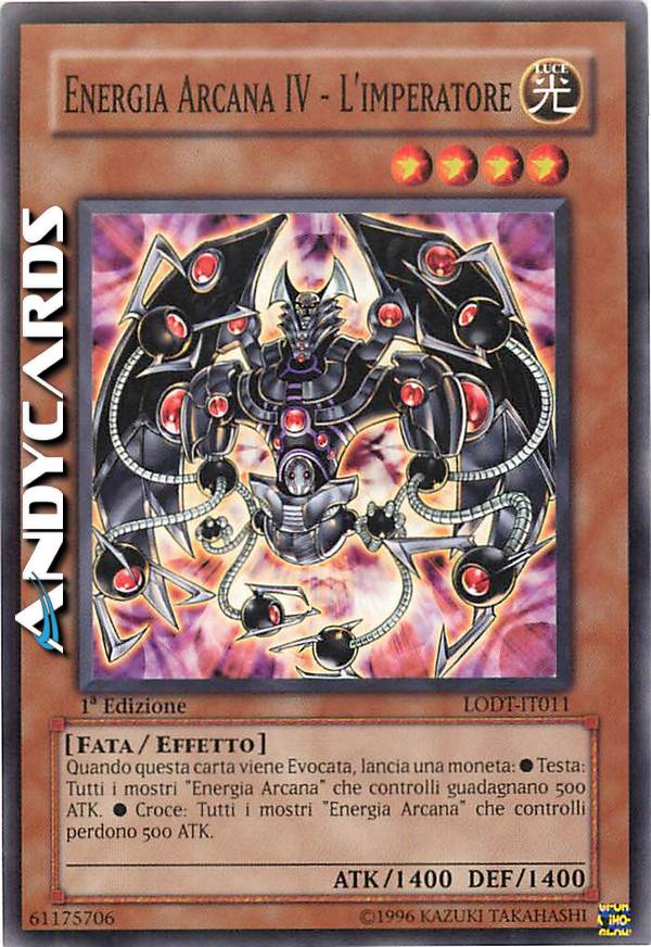 Clicca per ulteriori dettagli di - ENERGIA ARCANA IV - L'IMPERATORE - ENERGIA ARCANA IV - L'IMPERATORE