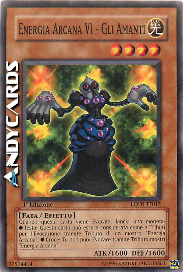 Clicca per ulteriori dettagli di - ENERGIA ARCANA VI - GLI AMANTI - ENERGIA ARCANA VI - GLI AMANTI