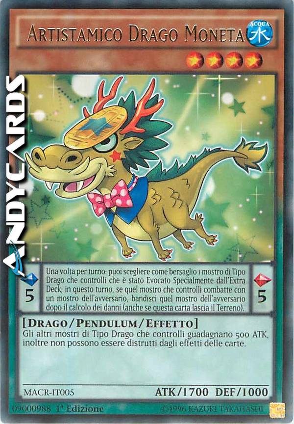 Clicca per ulteriori dettagli di - ARTISTAMICO DRAGO MONETA - ARTISTAMICO DRAGO MONETA