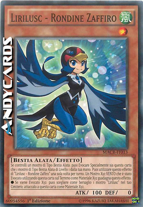 Clicca per ulteriori dettagli di - LIRILUSC - RONDINE ZAFFIRO - LIRILUSC - RONDINE ZAFFIRO