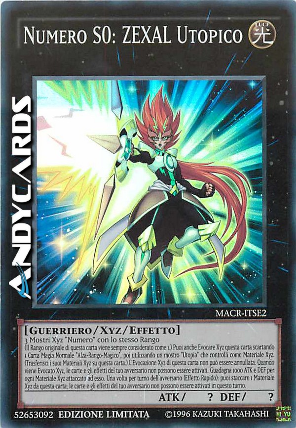 Clicca per ulteriori dettagli di - NUMERO S0: ZEXAL UTOPICO - NUMERO S0: ZEXAL UTOPICO