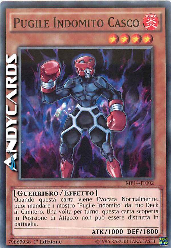 Clicca per ulteriori dettagli di - PUGILE INDOMITO CASCO - PUGILE INDOMITO CASCO