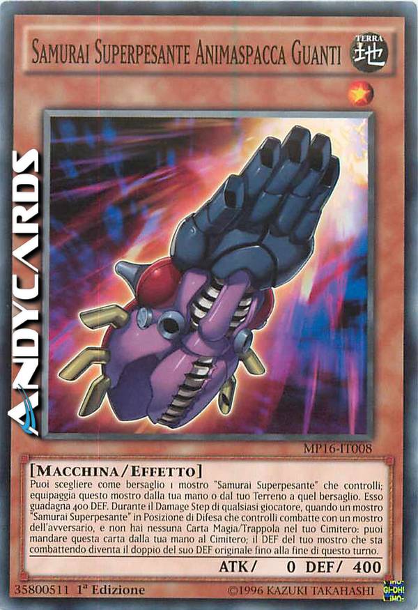 Clicca per ulteriori dettagli di - SAMURAI SUPERPESANTE ANIMASPACCA GUANTI - SAMURAI SUPERPESANTE ANIMASPACCA GUANTI