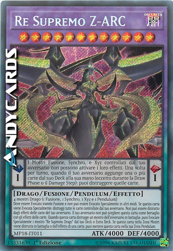 Clicca per ulteriori dettagli di - RE SUPREMO Z-ARC - RE SUPREMO Z-ARC