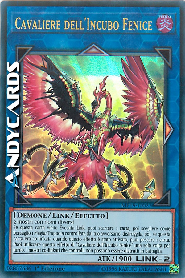 Knightmare Unicorn CAVALIERE DELL/'INCUBO UNICORNO • Ultra R MP19 IT028 Yugioh