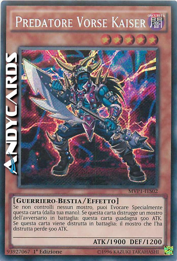 Clicca per ulteriori dettagli di - PREDATORE VORSE KAISER - PREDATORE VORSE KAISER