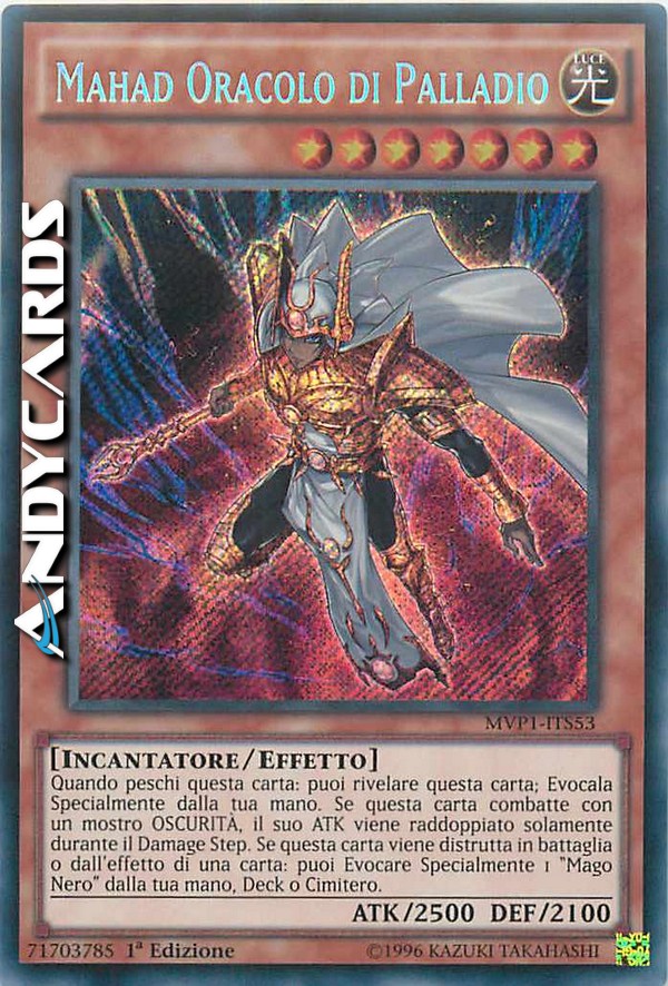 Mahad Oracolo Di Palladio Palladium Oracle Mahad Segreta Mvp1 Its53 Yugioh Ebay