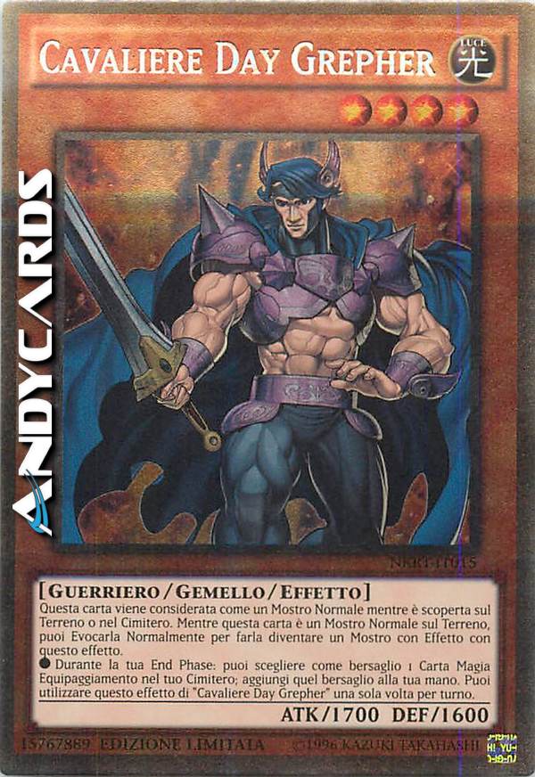 Clicca per ulteriori dettagli di - CAVALIERE DAY GREPHER - CAVALIERE DAY GREPHER