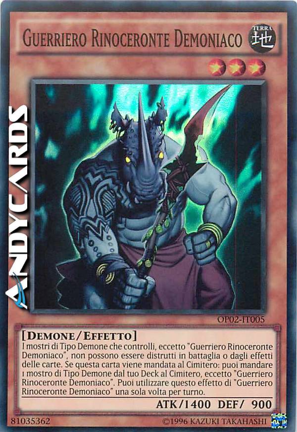 Clicca per ulteriori dettagli di - GUERRIERO RINOCERONTE DEMONIACO - GUERRIERO RINOCERONTE DEMONIACO