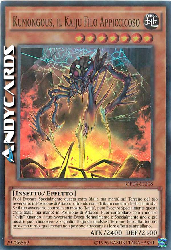 Clicca per ulteriori dettagli di - KUMONGOUS, IL KAIJU FILO APPICCICOSO - KUMONGOUS, IL KAIJU FILO APPICCICOSO