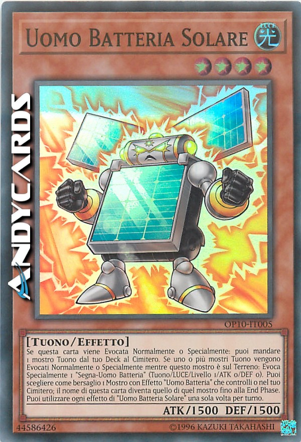 Clicca per ulteriori dettagli di - UOMO BATTERIA SOLARE - UOMO BATTERIA SOLARE