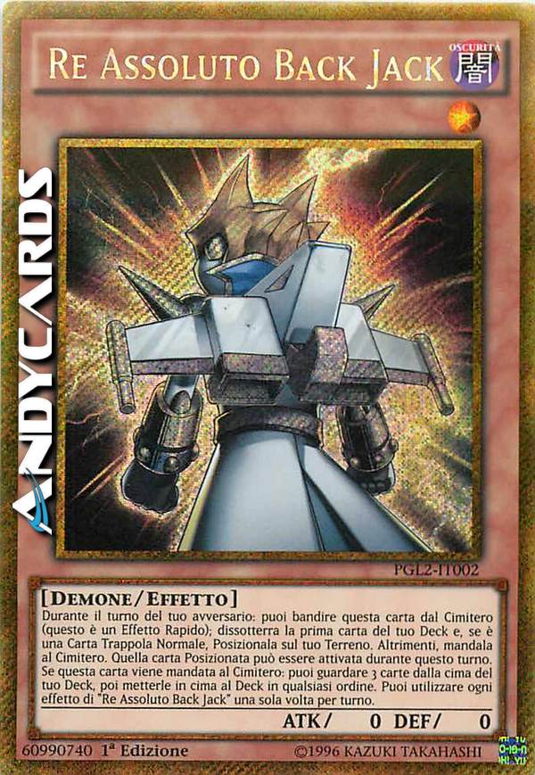 Clicca per ulteriori dettagli di - RE ASSOLUTO BACK JACK - RE ASSOLUTO BACK JACK