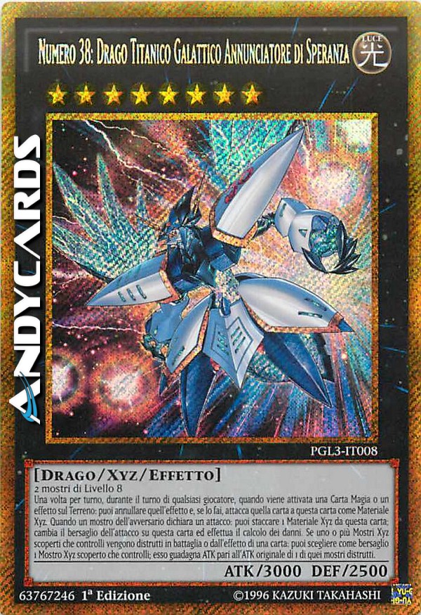 Clicca per ulteriori dettagli di - NUMERO 38: DRAGO TITANICO GALATTICO ANNUNCIATORE DI SPERANZA - NUMERO 38: DRAGO TITANICO GALATTICO ANNUNCIATORE DI SPERANZA