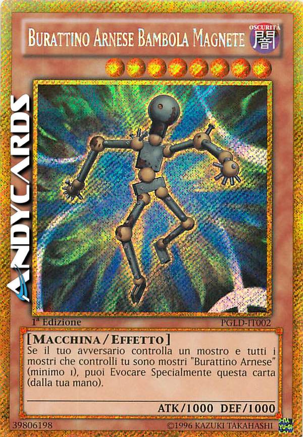 Clicca per ulteriori dettagli di - BURATTINO ARNESE BAMBOLA MAGNETE - BURATTINO ARNESE BAMBOLA MAGNETE