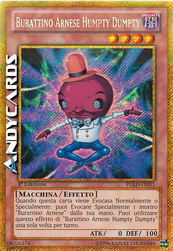 Clicca per ulteriori dettagli di - BURATTINO HUMPTY DUMPTY - BURATTINO HUMPTY DUMPTY