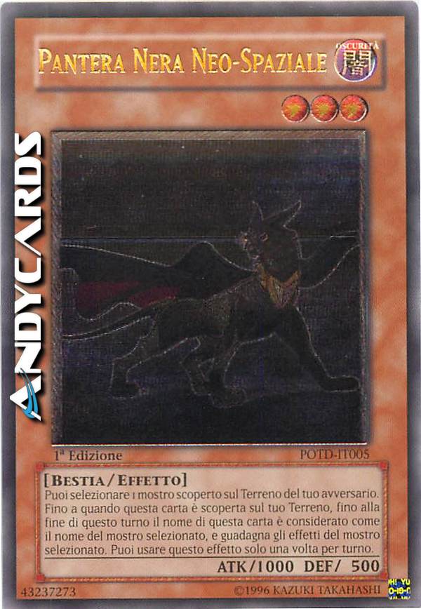 Clicca per ulteriori dettagli di - PANTERA NERA NEO-SPAZIALE - PANTERA NERA NEO-SPAZIALE