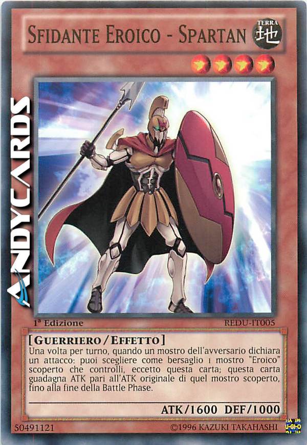 Clicca per ulteriori dettagli di - SFIDANTE EROICO - SPARTAN - SFIDANTE EROICO - SPARTAN
