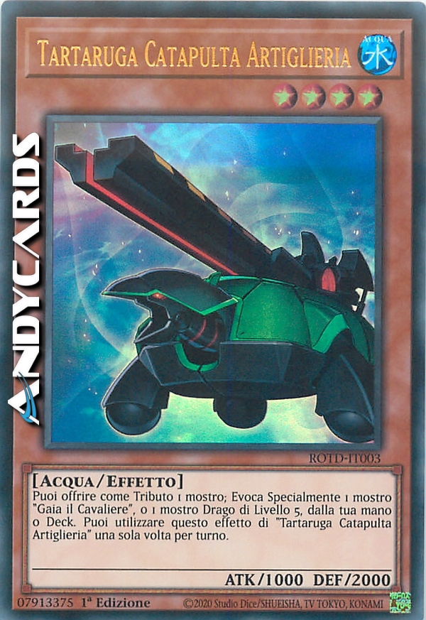 Clicca per ulteriori dettagli di - TARTARUGA CATAPULTA ARTIGLIERIA - TARTARUGA CATAPULTA ARTIGLIERIA