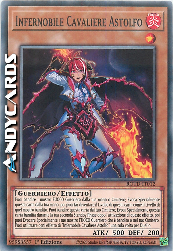 Clicca per ulteriori dettagli di - INFERNOBILE CAVALIERE ASTOLFO - INFERNOBILE CAVALIERE ASTOLFO