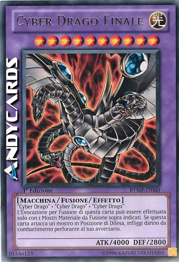 Clicca per ulteriori dettagli di - DRAGO CYBER FINALE (EX CYBER DRAGO FINALE) - DRAGO CYBER FINALE (EX CYBER DRAGO FINALE)