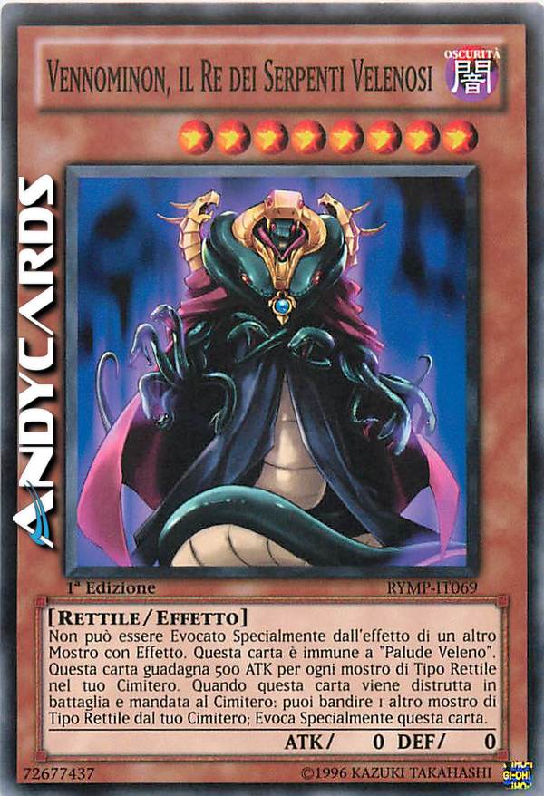 Clicca per ulteriori dettagli di - VENNOMINON, IL RE DEI SERPENTI VELENOSI - VENNOMINON, IL RE DEI SERPENTI VELENOSI