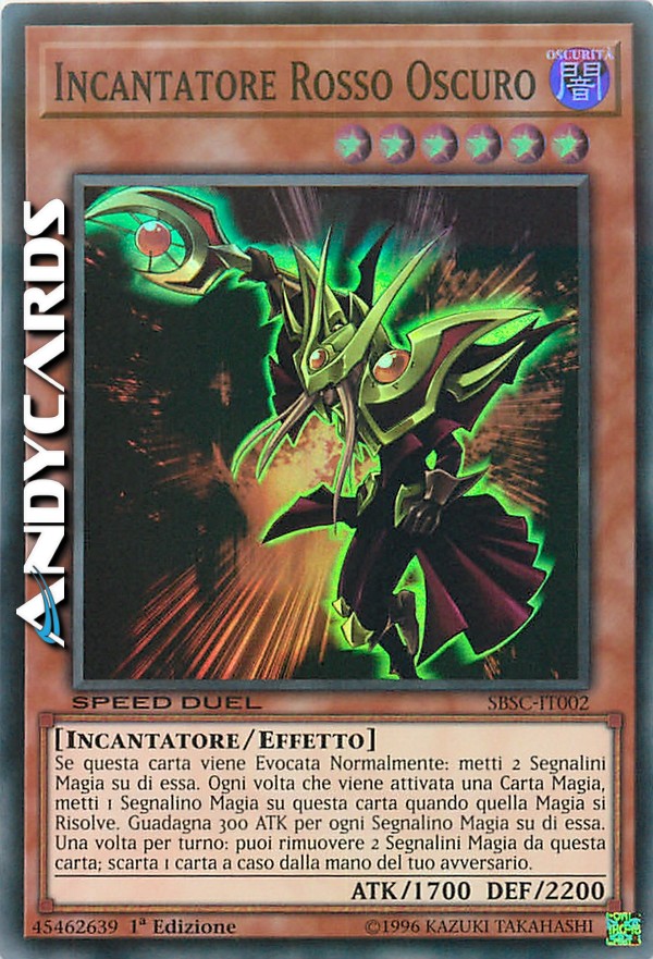 Clicca per ulteriori dettagli di - INCANTATORE ROSSO OSCURO - INCANTATORE ROSSO OSCURO