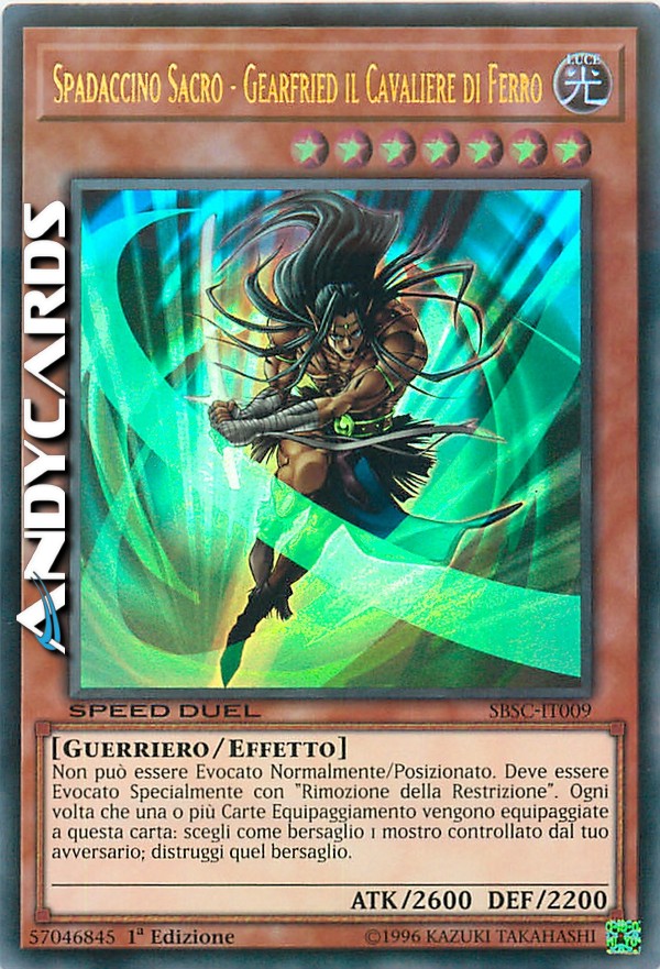 Clicca per ulteriori dettagli di - SPADACCINO SACRO - GEARFRIED IL CAVALIERE DI FERRO - SPADACCINO SACRO - GEARFRIED IL CAVALIERE DI FERRO