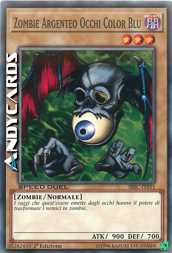Clicca per ulteriori dettagli di - ZOMBIE ARGENTEO OCCHI BLU - ZOMBIE ARGENTEO OCCHI BLU