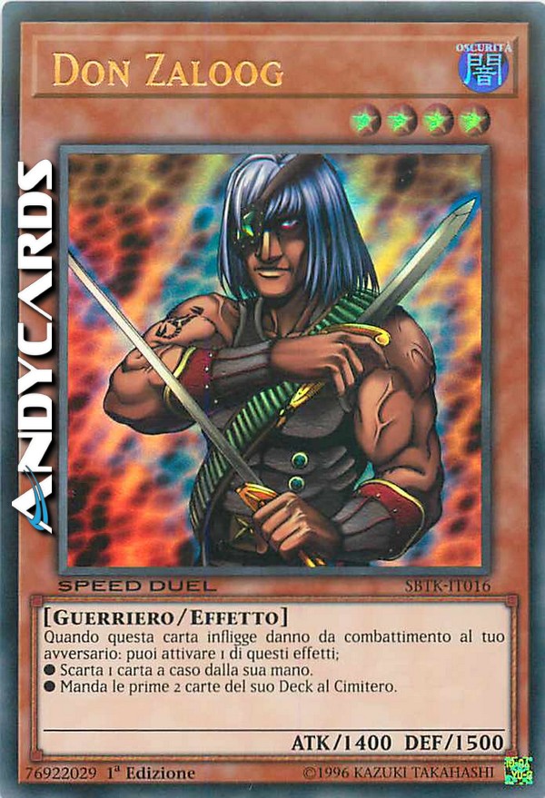 DON ZALOOG (SPEED DUEL) • Ultra R • SBTK IT016 • YUGIOH