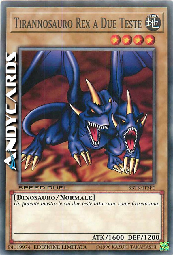 Clicca per ulteriori dettagli di - TIRANNOSAURO REX A DUE TESTE - TIRANNOSAURO REX A DUE TESTE