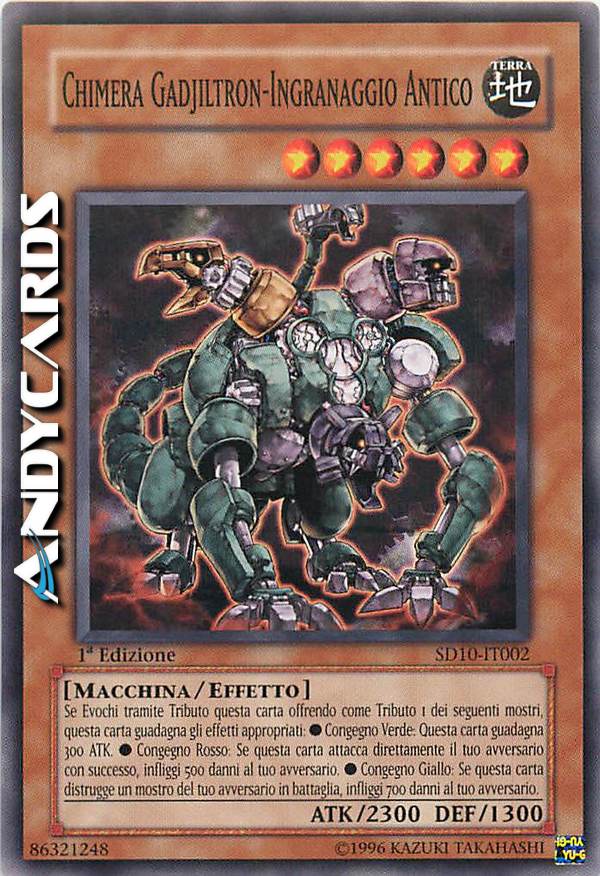 Clicca per ulteriori dettagli di - CHIMERA GADJILTRON-INGRANAGGIO ANTICO - CHIMERA GADJILTRON-INGRANAGGIO ANTICO