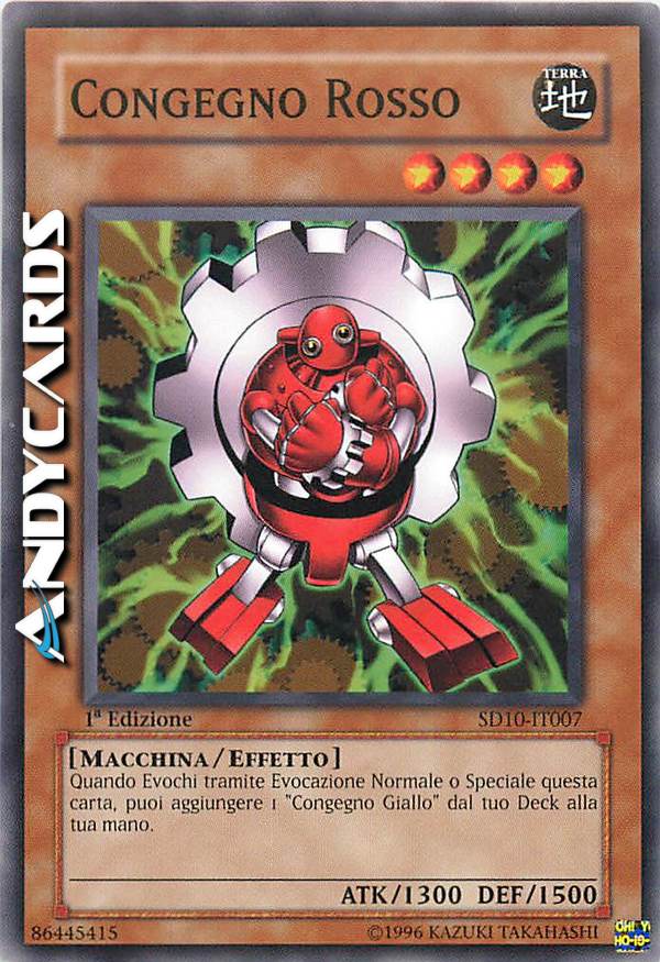 Clicca per ulteriori dettagli di - CONGEGNO ROSSO - CONGEGNO ROSSO