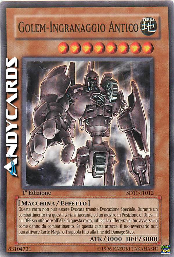 Clicca per ulteriori dettagli di - GOLEM-INGRANAGGIO ANTICO - GOLEM-INGRANAGGIO ANTICO